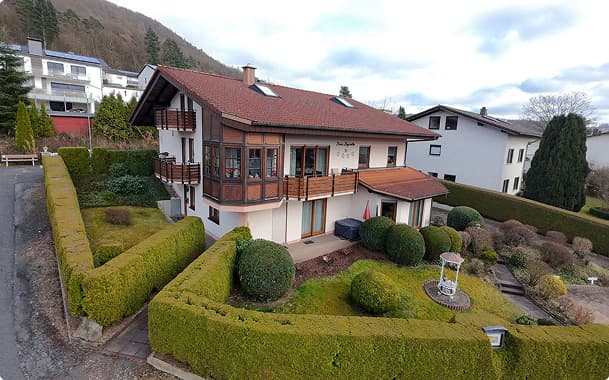 Haus aus der Vogelperspektive